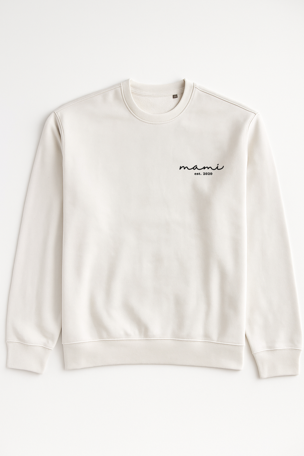 Pulover/hoodie z napisom mami in letnico - minimalistično