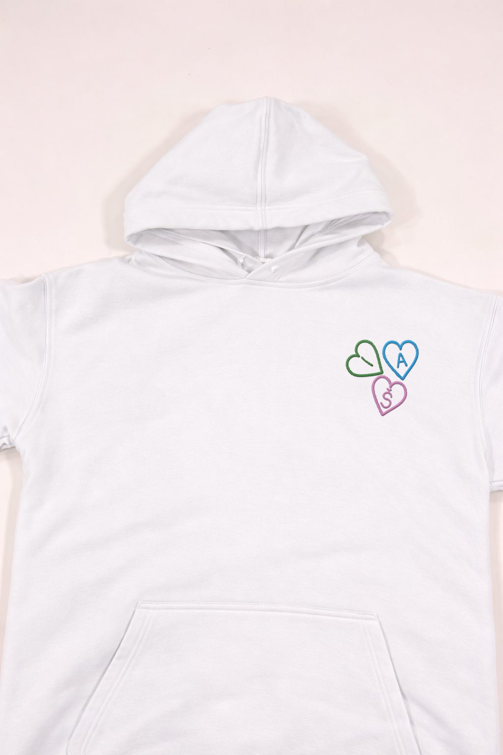 Pulover/hoodie z začetnicami otrok v srčkih