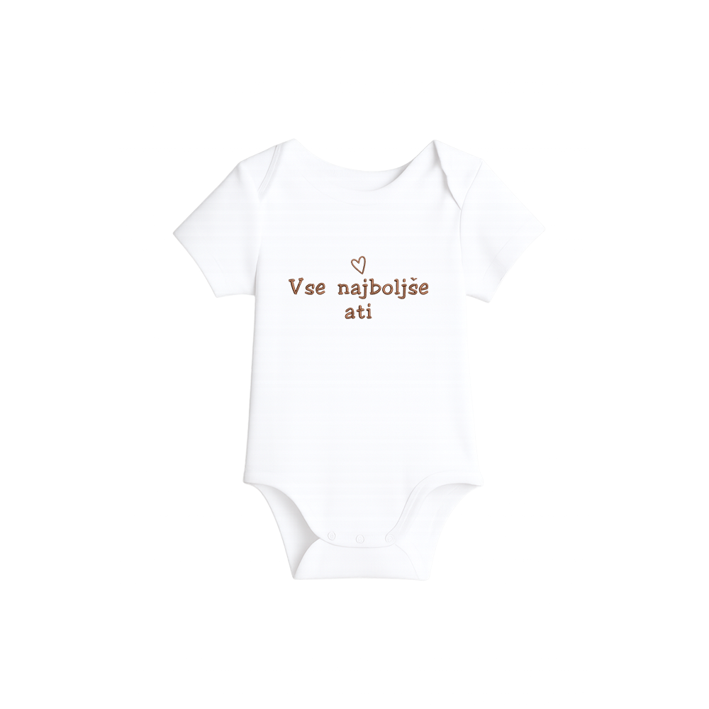 Otroški body s personaliziranim napisom