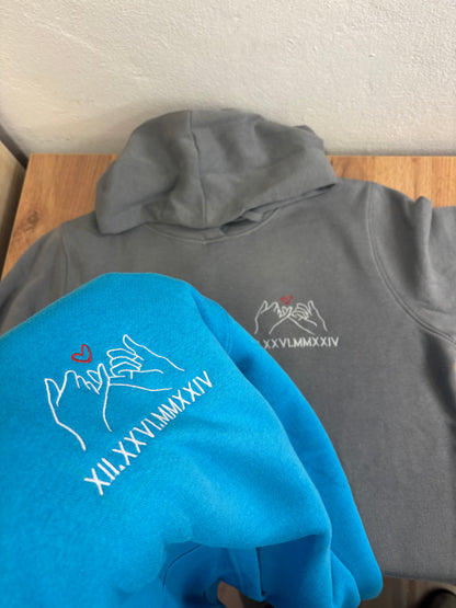 Pulover/Hoodie z personaliziranimi rimskimi številkami