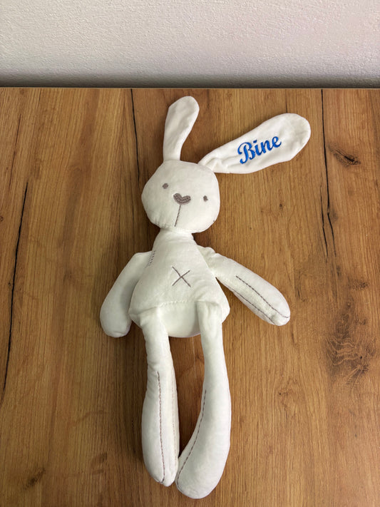 Zajček s personaliziranim vezenim imenom