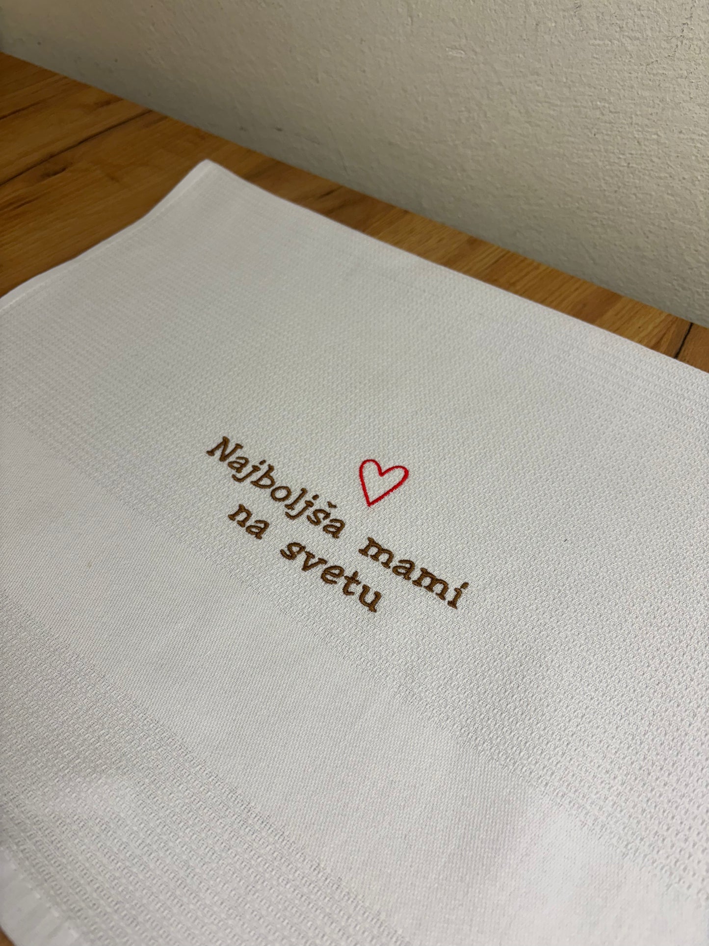Personalizirana kuhinjska krpa za darilo