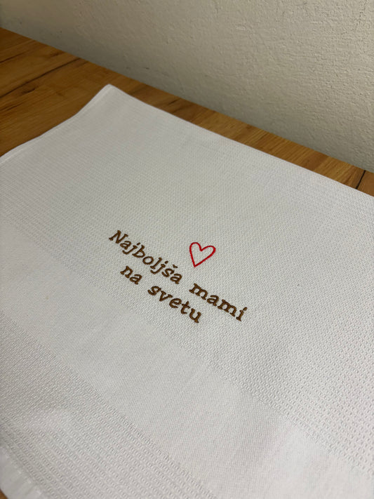 Personalizirana kuhinjska krpa za darilo