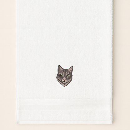 Personalizirana brisača 50x100 z vezenim portretom ljubljenčka