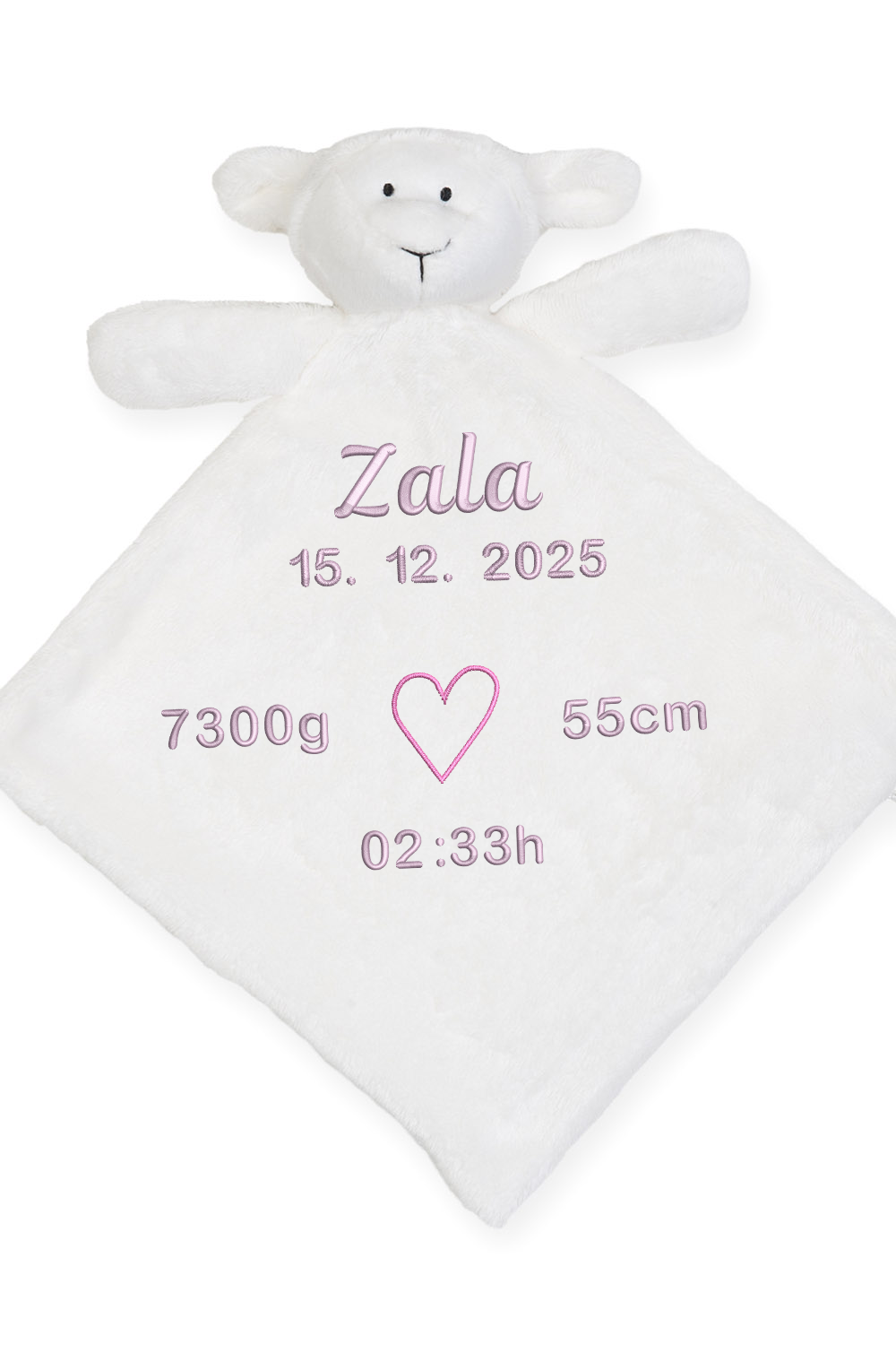 Ninica z rojstnimi podatki
Igračka z rojstnimi podatki
darilo za novorojenčka
otroško darilo
plišasta igračka za dojenčke