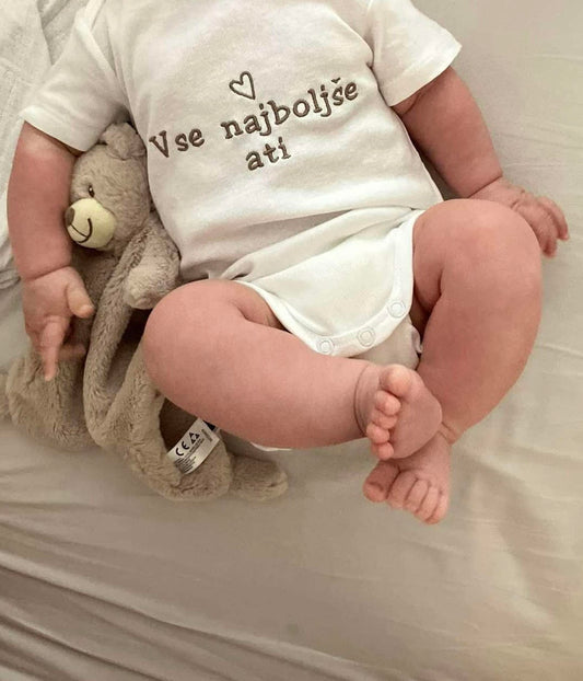 Otroški body s personaliziranim napisom